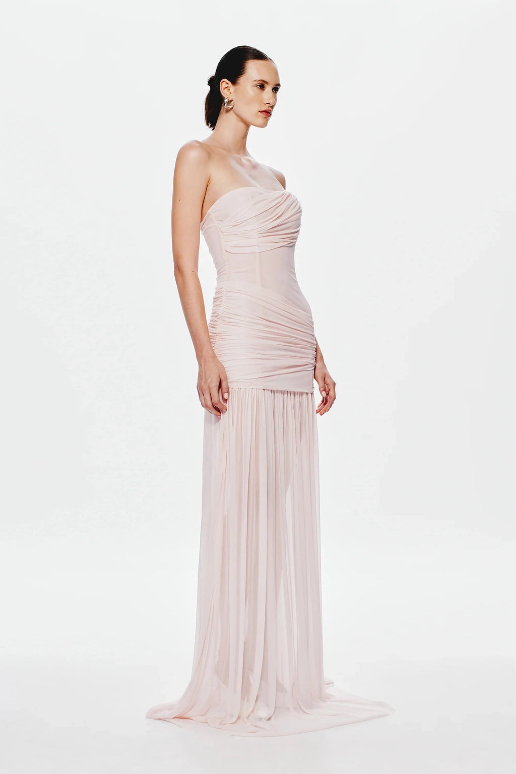 Misha Ember Wrapped Maxi Dress - Dusty Pink