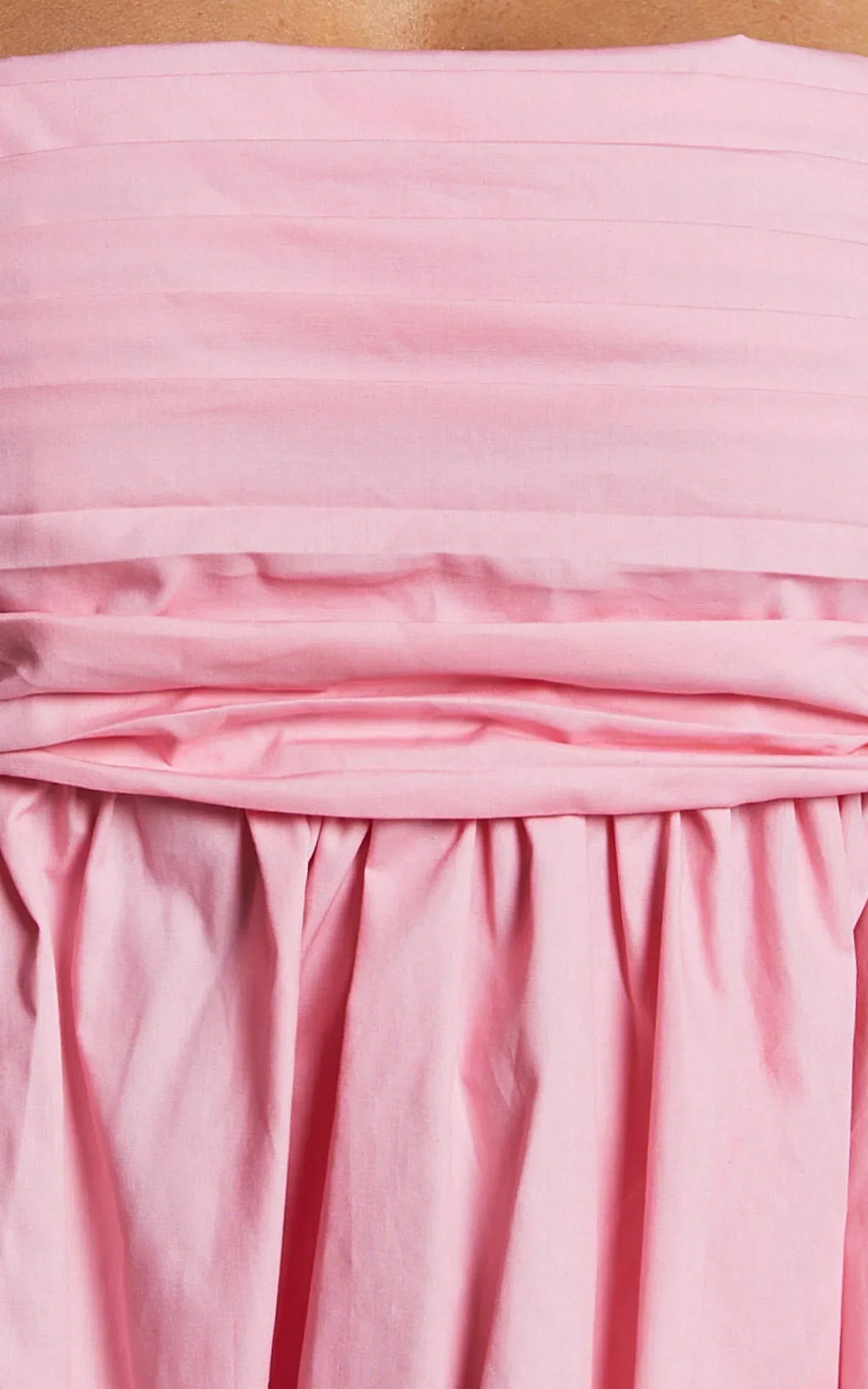 Clover Mini Dress Back Bow Babydoll Dress in Pink