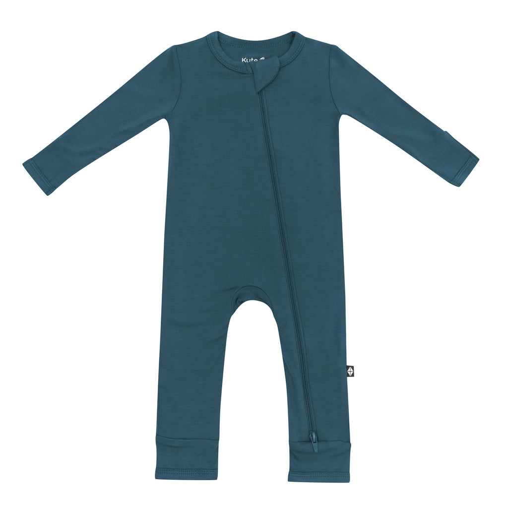 Zippered Romper in Atlantic