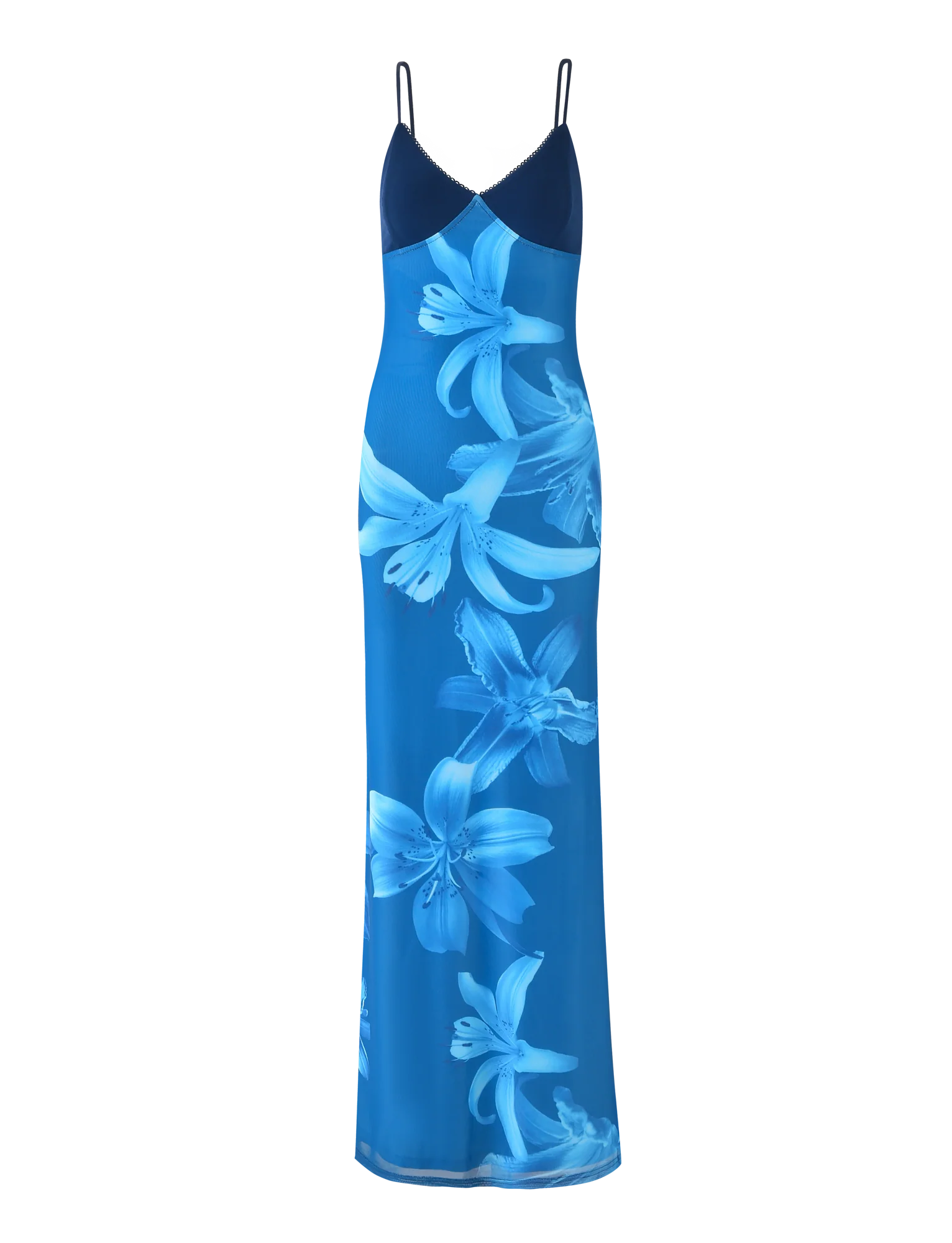 Meshira – Maxi dress with Orchid Print
