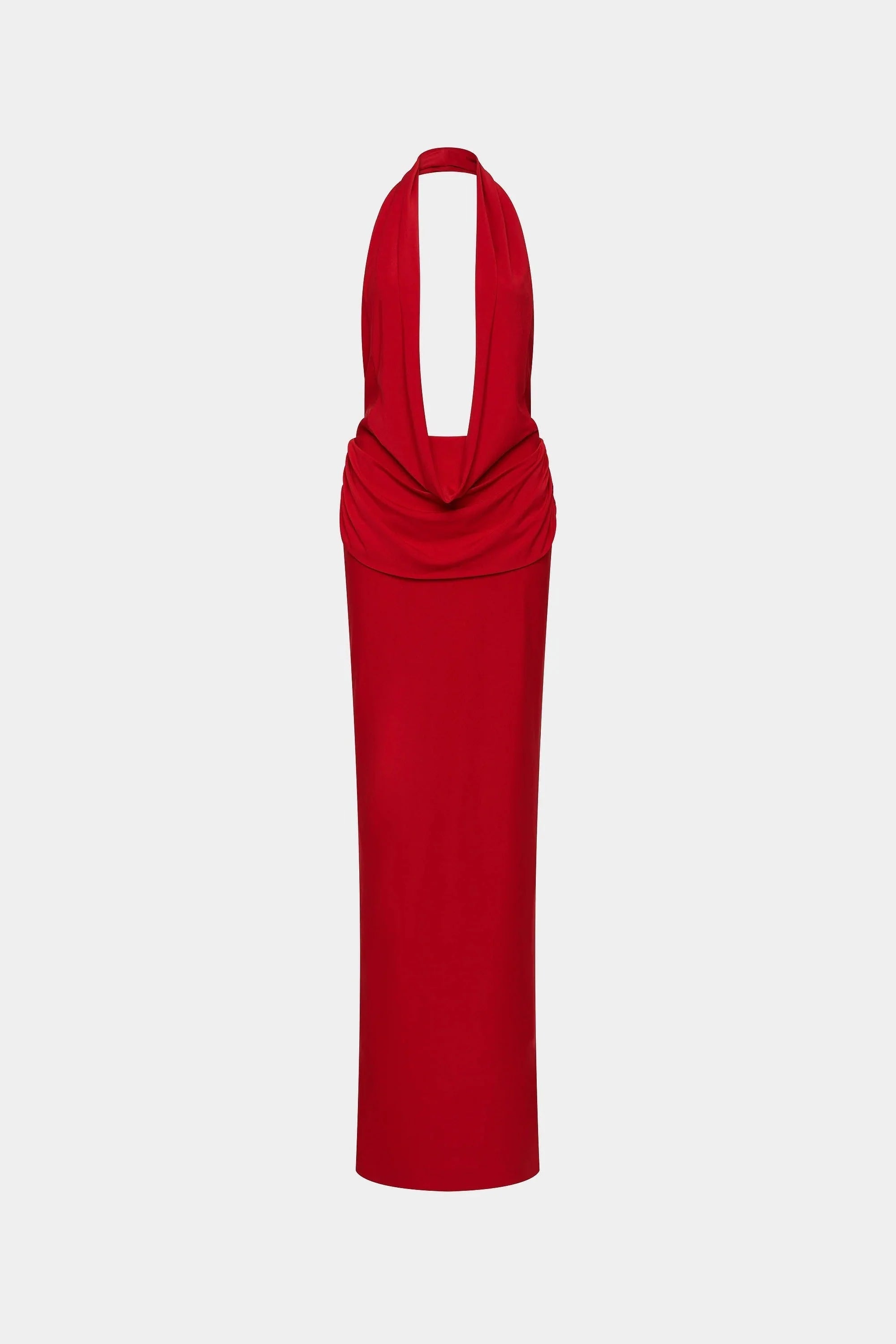 Misha Vanessa Jersey Maxi Dress - Cherry