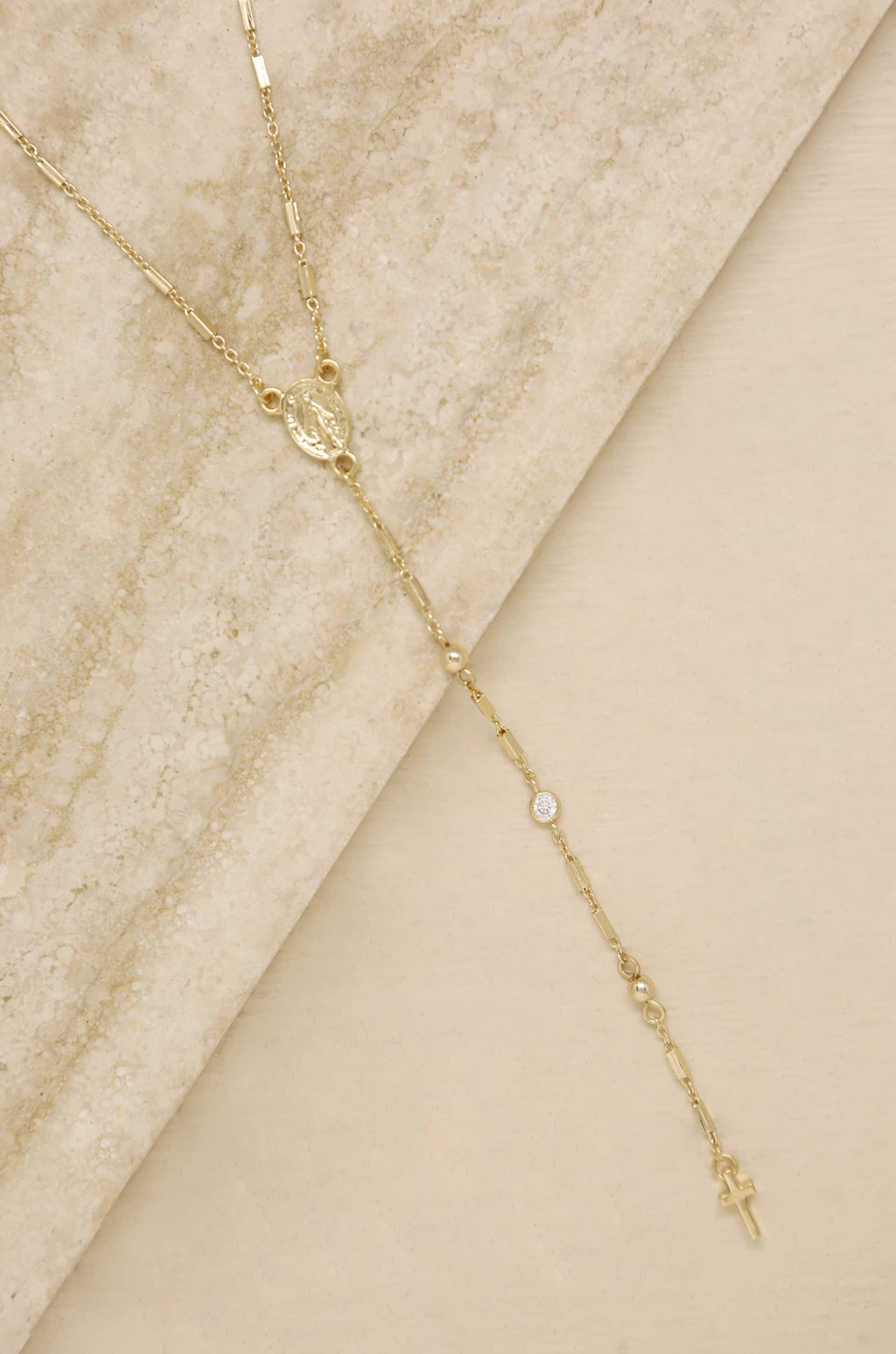 Cross Necklace - 18k Gold Plated