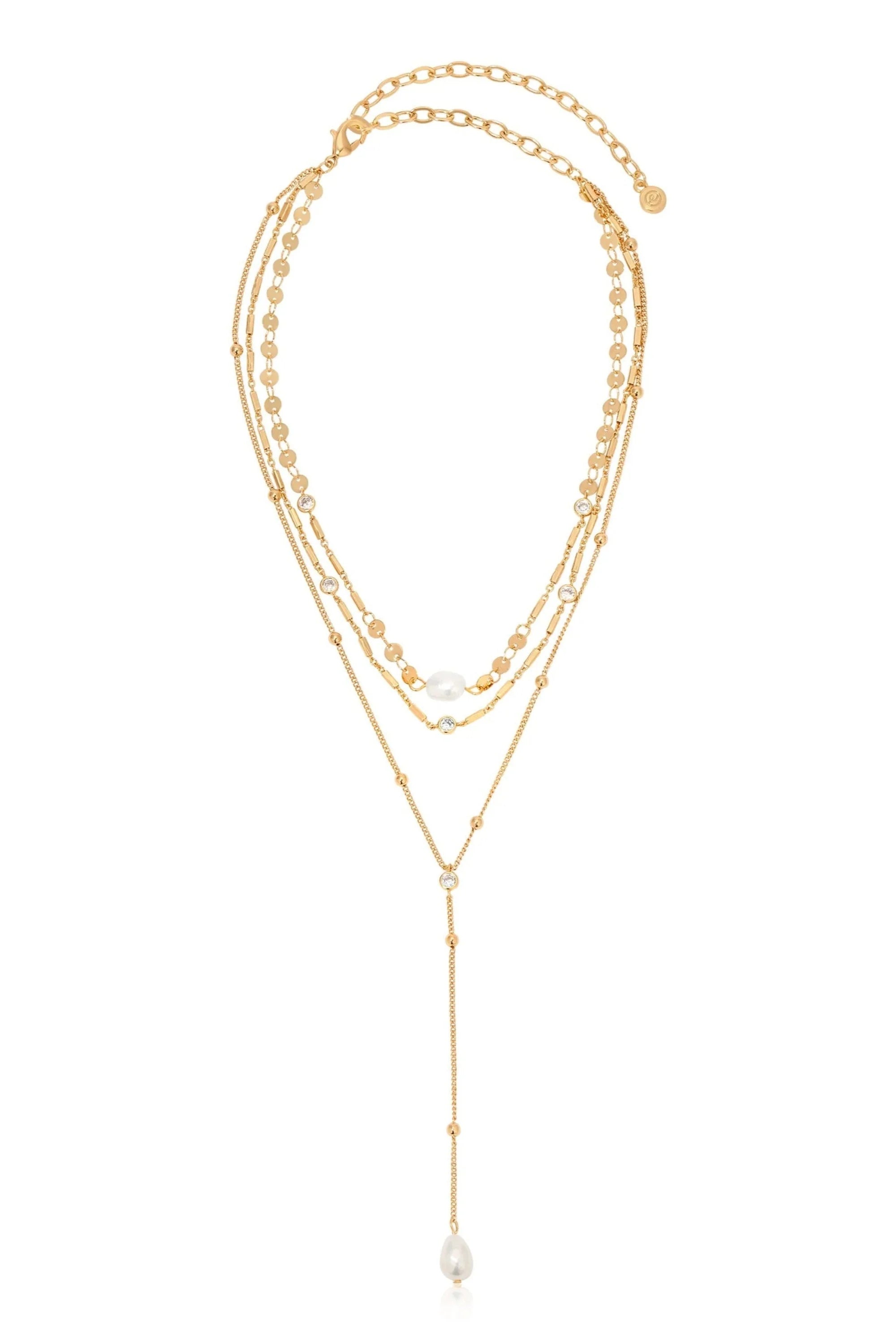 Forever Falling Pearl Lariat