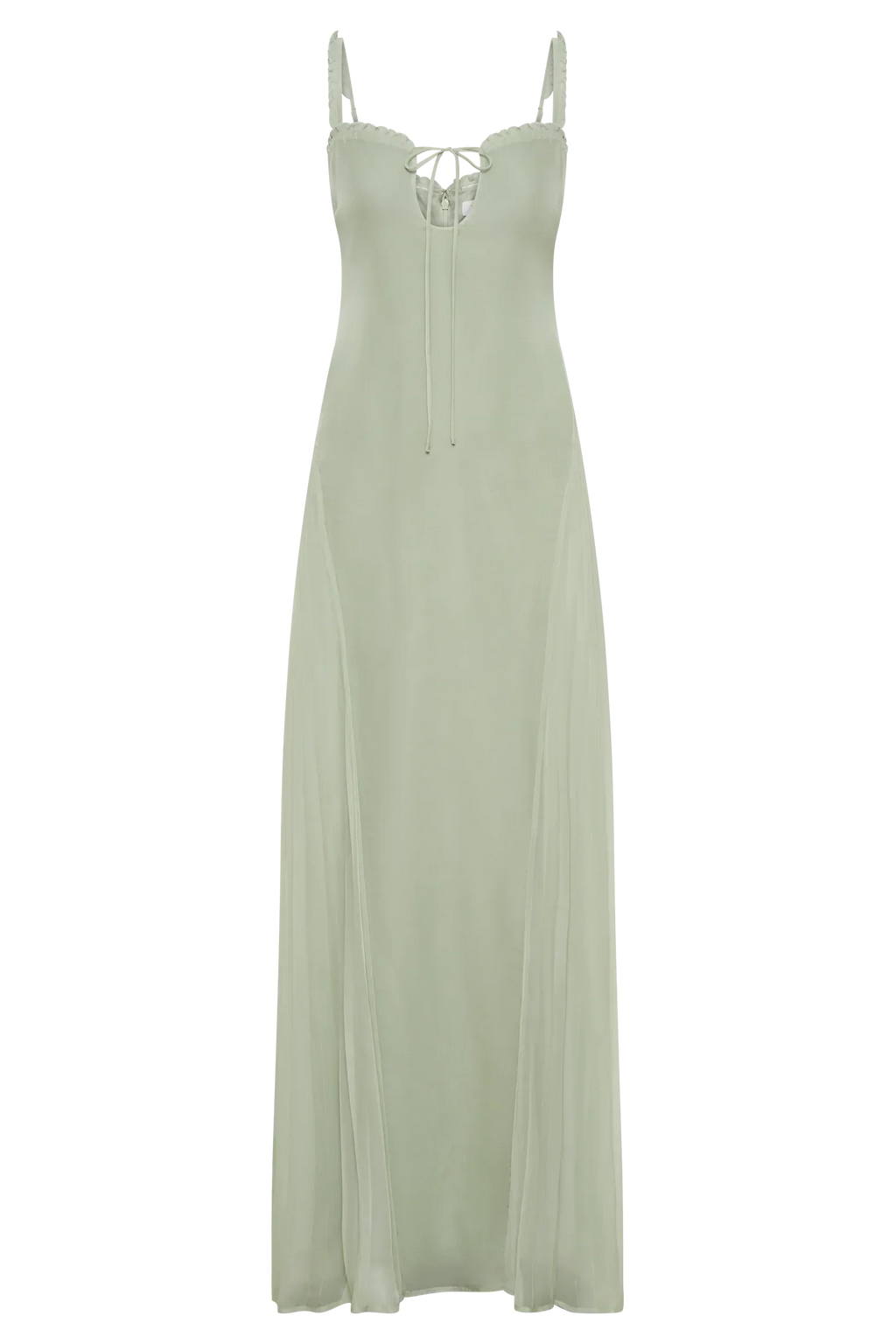 Saira Chiffon Maxi Dress - Pastel Green