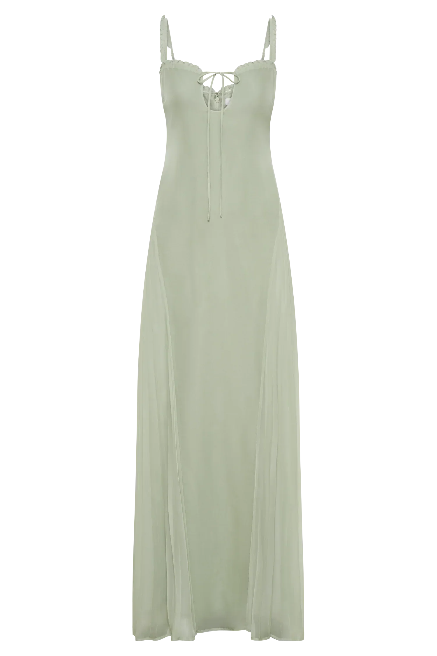 Saira Chiffon Maxi Dress - Pastel Green