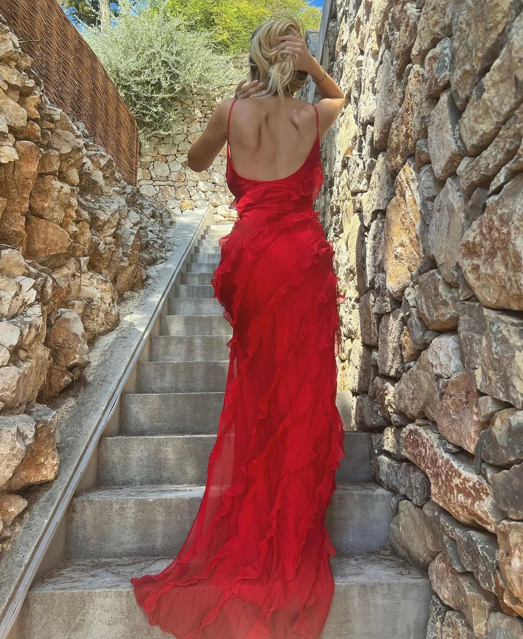 Amorie - Ruffle Dress with Romantic Look