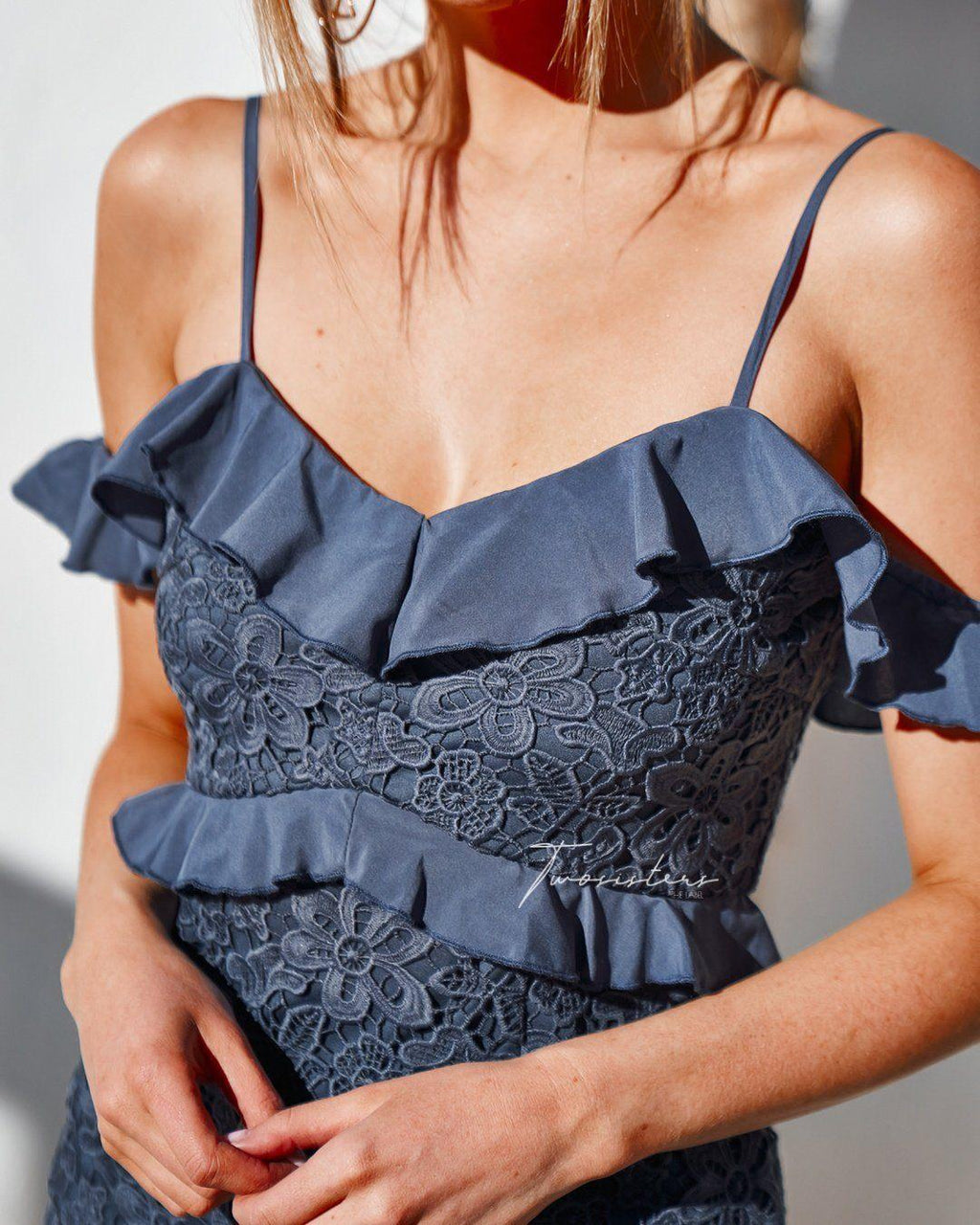 Lizzie Dress - Steel Blue