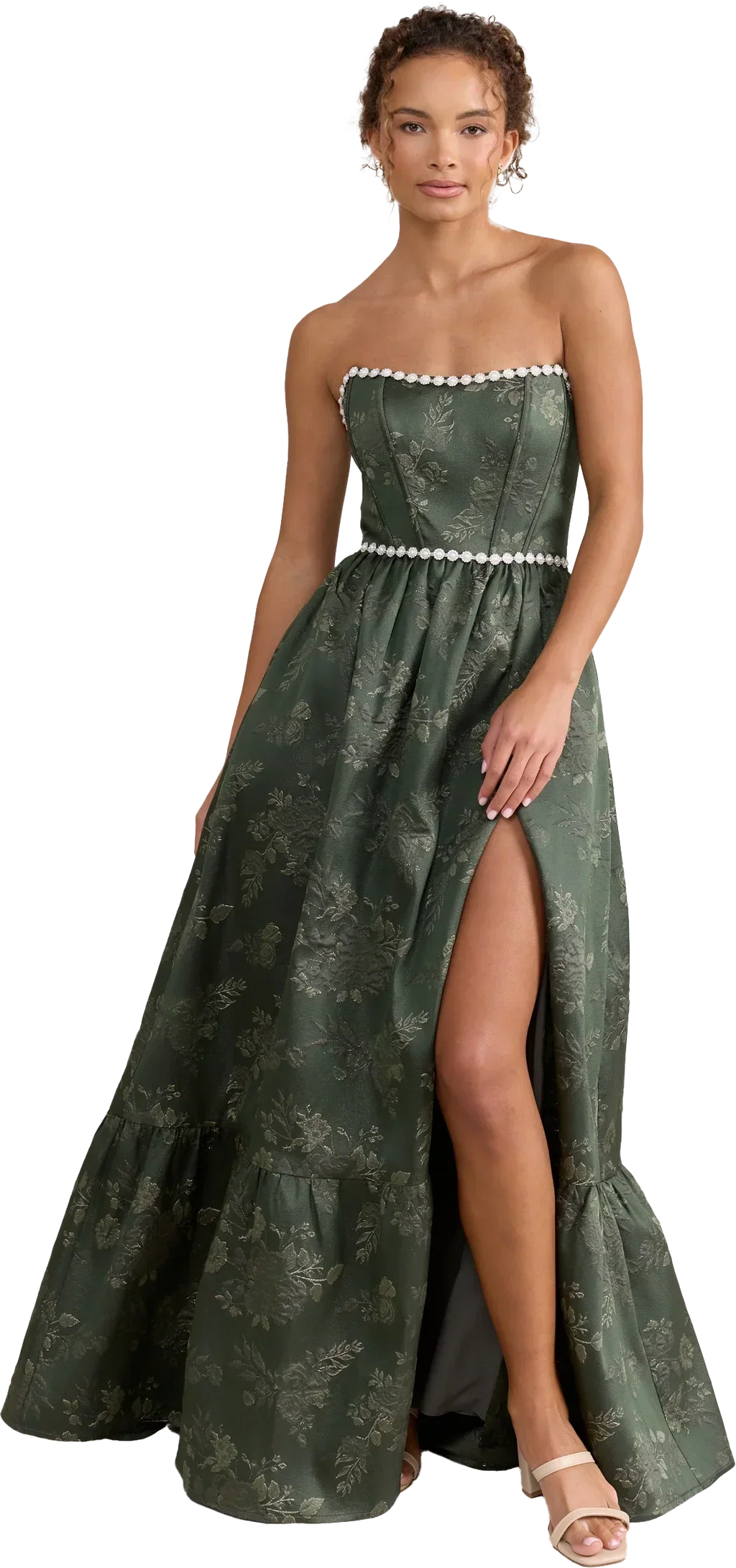 Ellapink Luxe Jacquard Dress | Made To Order
