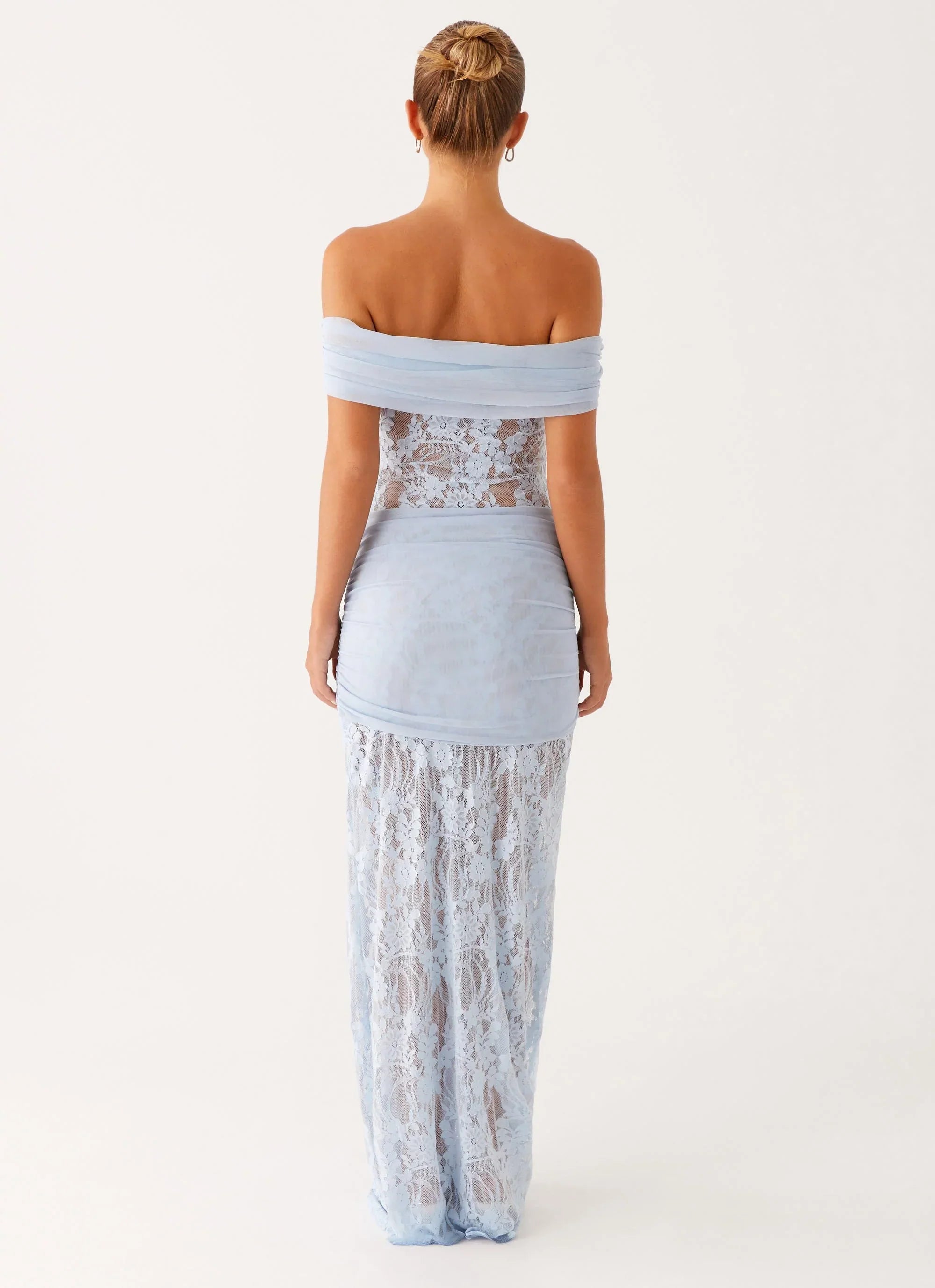 Gracie Twist Maxi Dress - Blue