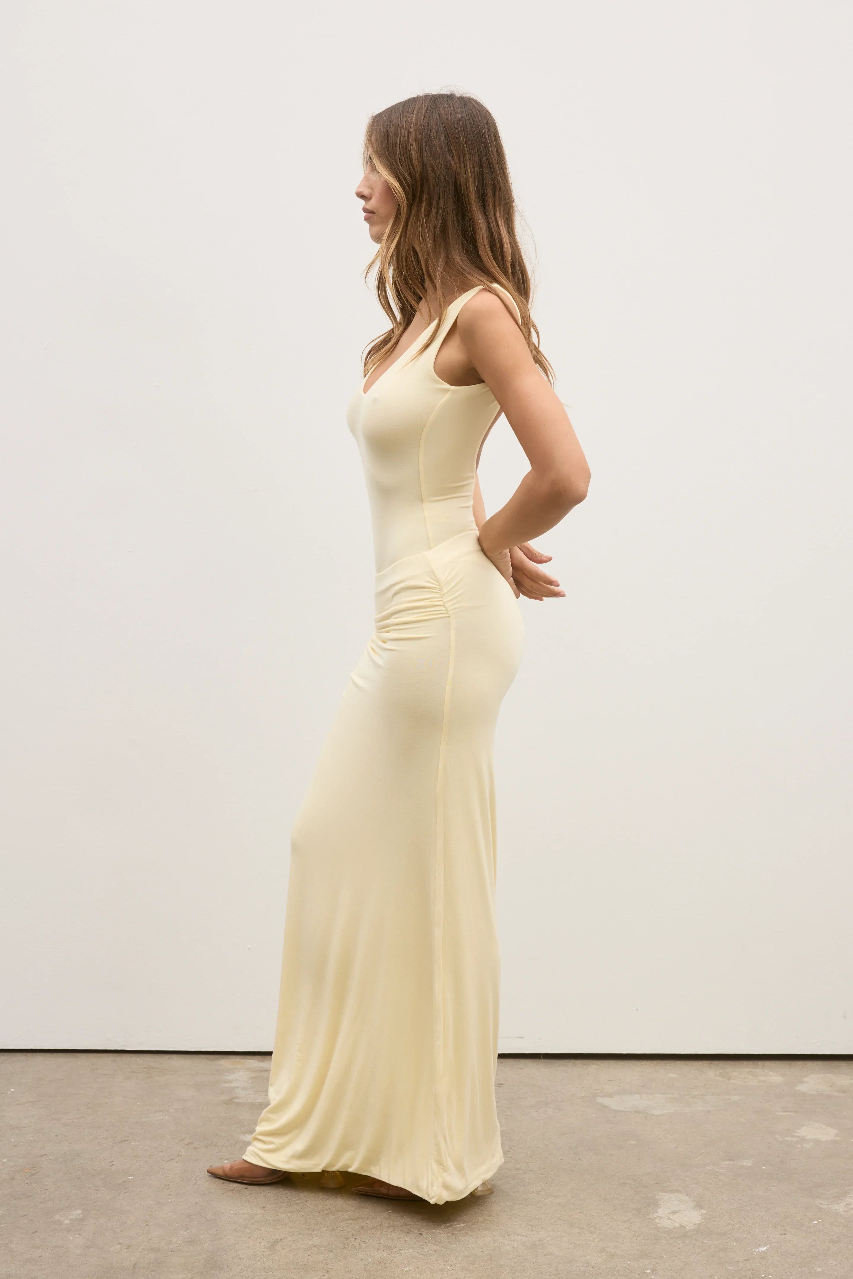 Kalina Maxi Skirt - Lemon