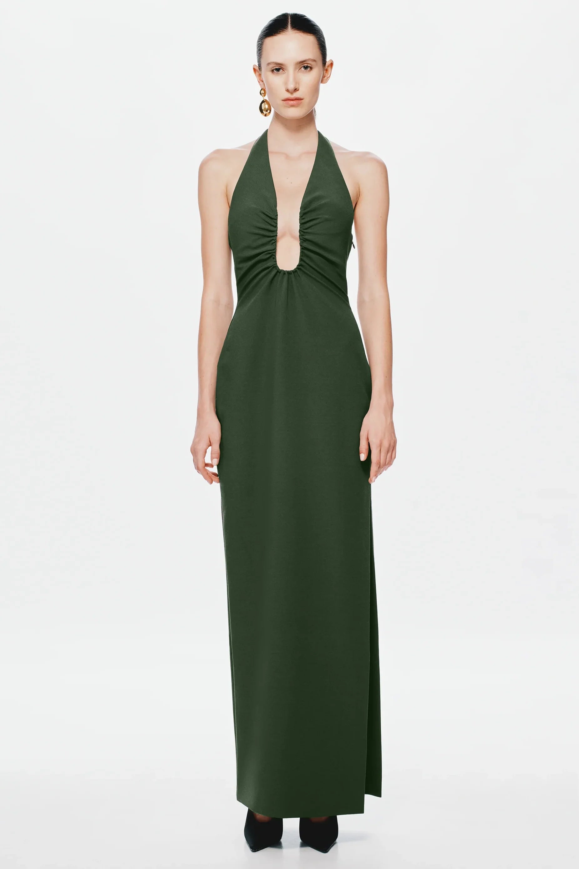 Misha Alusia Maxi Dress - Moss